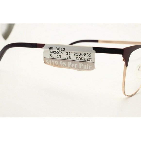 Michael Kors 4060U 3344 Black Square Eyeglasses Clear Lenses 54mm main image 6
